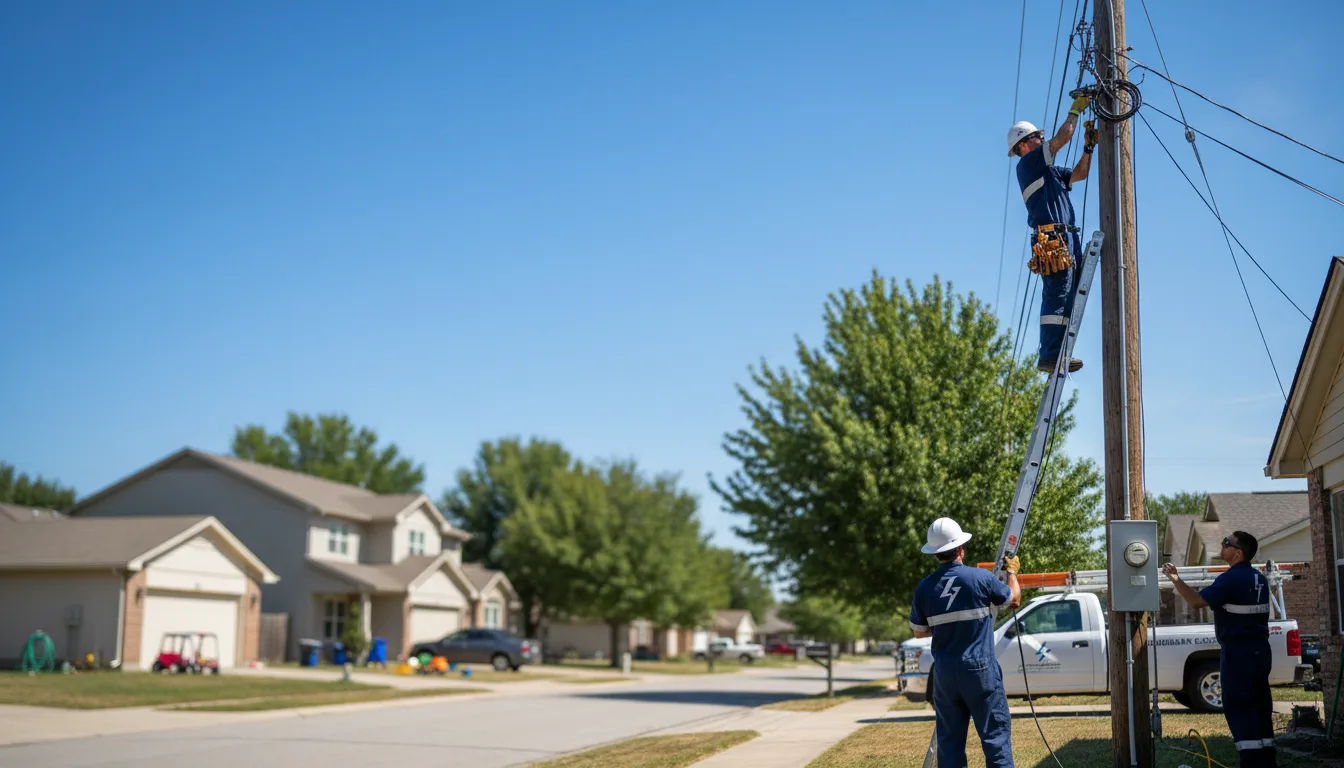 Residential electrician providing installation services in Huntington Woods, MI